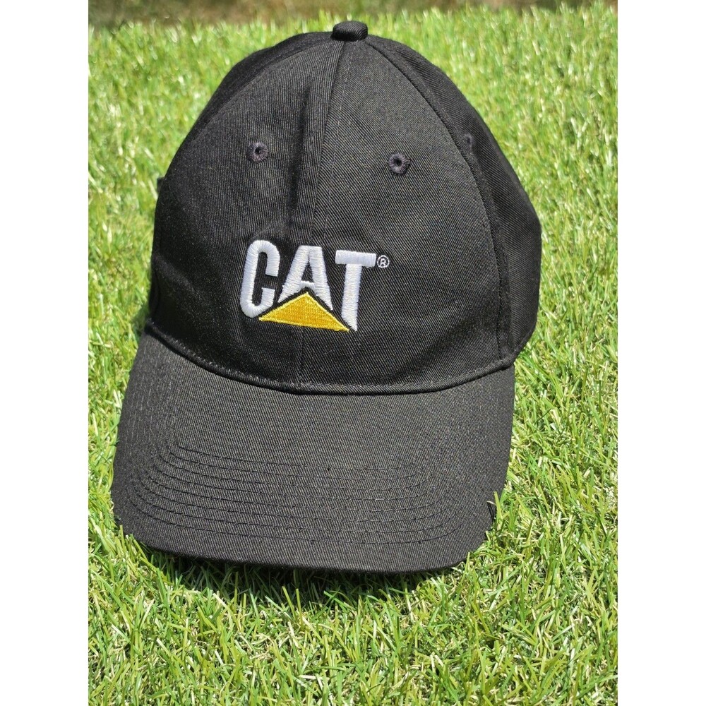 Caterpillar CAT Equipment Hat/Cap Black With CAT Logo StrapBack Hat NWOT